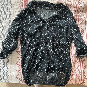 Nordstrom Black Blouse